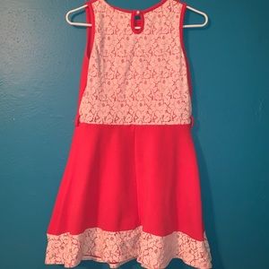 CORAL SKATER DRESS